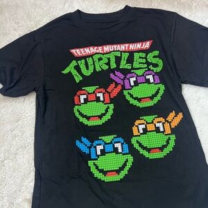Teenage Mutant Ninja Turtles Boys Sz M/8 T Shirt Nickelodeon Black New #364